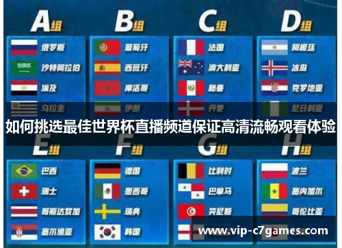 如何挑选最佳世界杯直播频道保证高清流畅观看体验