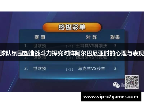 球队氛围塑造战斗力探究对阵阿尔巴尼亚时的心理与表现
